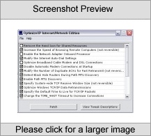 OptimizeXP - Network/Internet Edition Screenshot